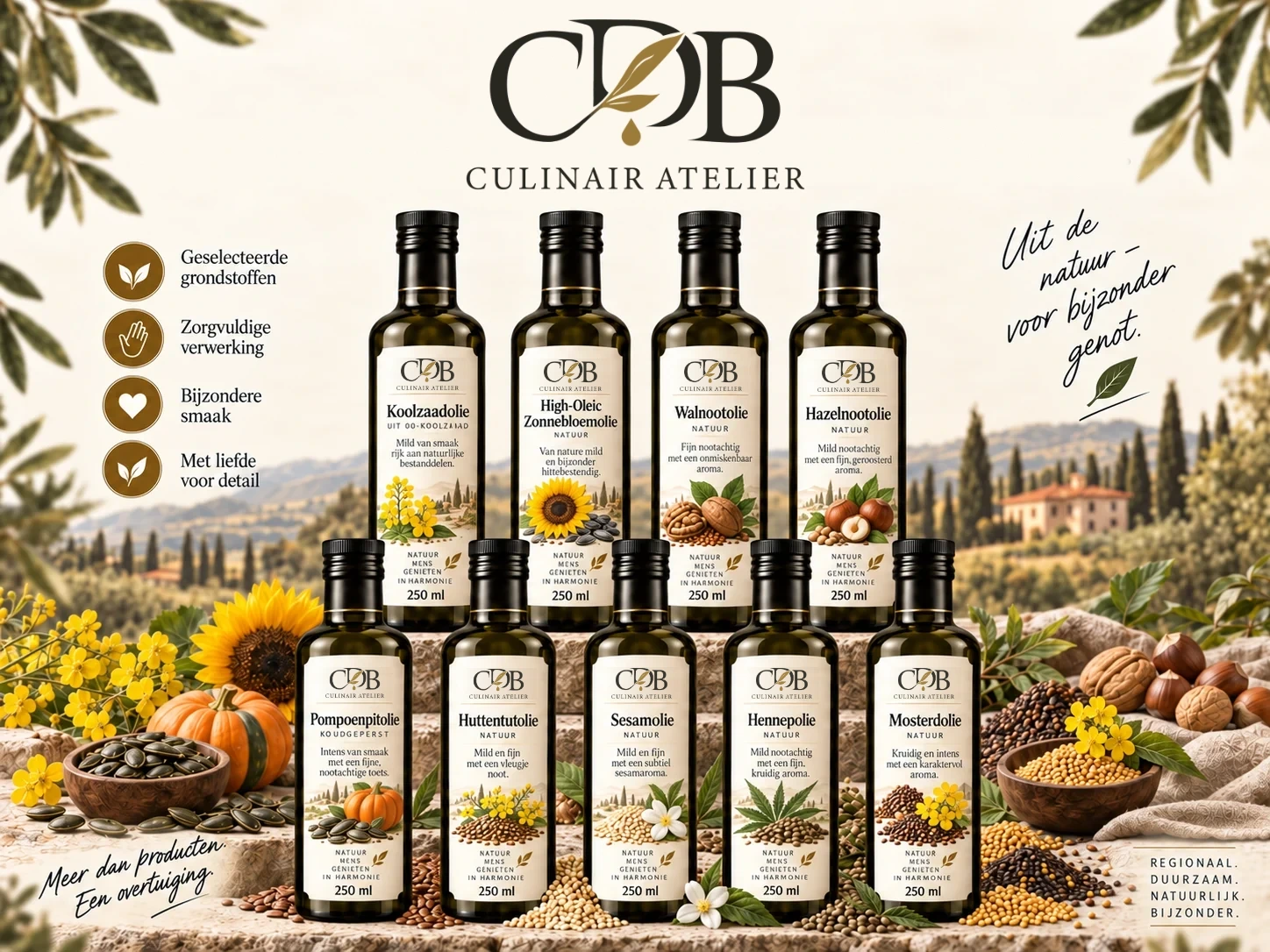 CDB Culinair Atelier – natuurlijke oliën